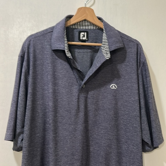 FJ MEN GREY PERFORMANCE POLO SHIRT W EMBROIDERED LOGO Sz LG - Picture 4 of 12